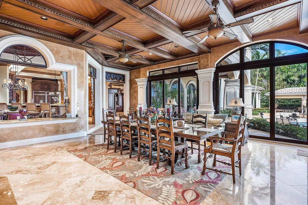 This majestic waterfront estate in Palm Beach Gardens is the ultimate in luxury living. Boasting 150 feet of deep water intracoastal access, no-fixed bridges, and a no wake zone, this compound is centrally located within minutes of the area's best restaurants, shopping, and highways.