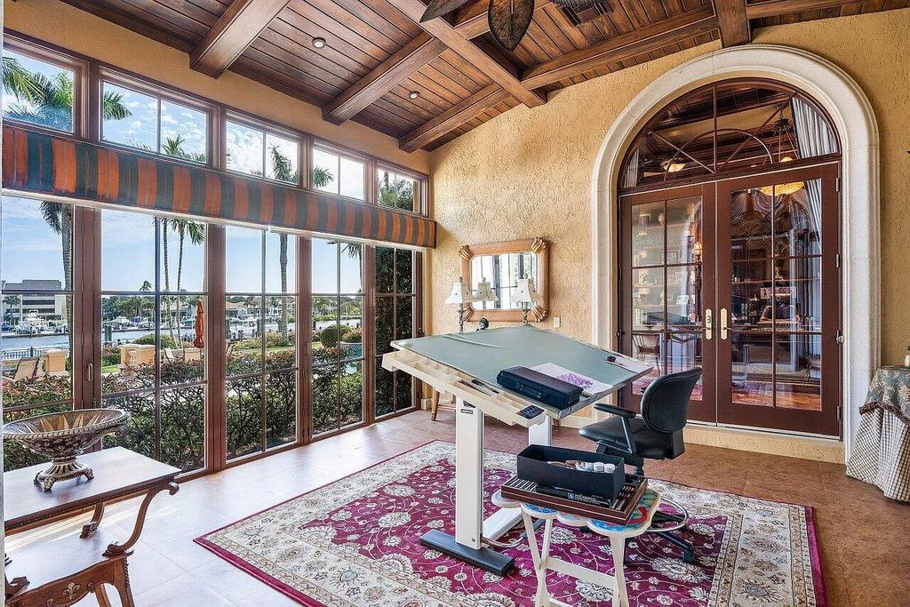 This majestic waterfront estate in Palm Beach Gardens is the ultimate in luxury living. Boasting 150 feet of deep water intracoastal access, no-fixed bridges, and a no wake zone, this compound is centrally located within minutes of the area's best restaurants, shopping, and highways.