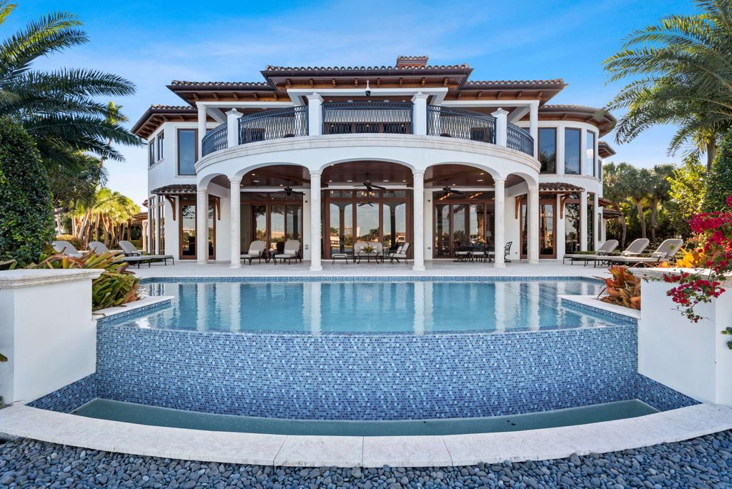 This luxurious estate in the exclusive Sunrise Key neighborhood of Fort Lauderdale offers stunning river views, a coveted point lot location, and high-end finishes throughout. The main house features marble floors, soaring ceilings, floor-to-ceiling windows, and an open floor plan perfect for entertaining.