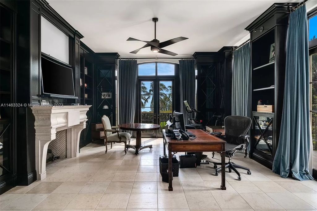 This stunning 17,873 total SF waterfront estate in The Moorings community of Coconut Grove features 7 bedrooms, 9+2 bathrooms, multiple covered terraces, a gourmet eat-in kitchen, an elegant primary suite, a pool, dock, house generator, and direct access to Biscayne Bay. Enjoy endless water views and close proximity to the finest dining, shopping, and schools.