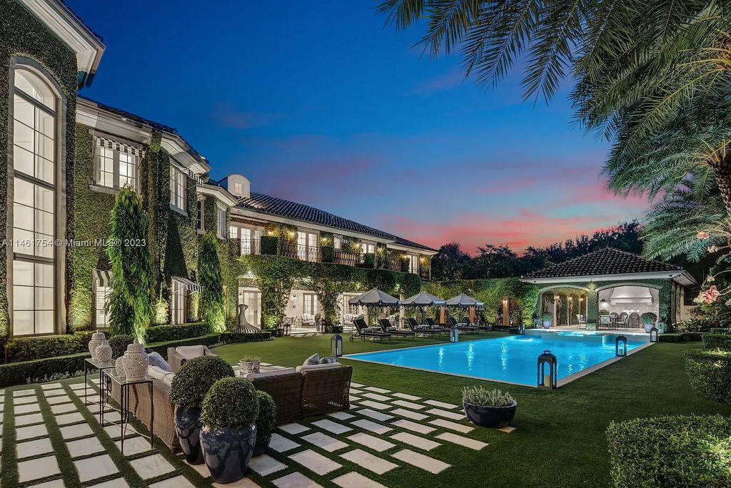 A $16 million masterpiece in Ponce Davis, Miami. This meticulously renovated residence offers the finest in luxury and refinement, from its grand foyer to its lavish master suite. Outdoors, al-fresco moments flourish with covered terraces, a pool/spa, and a summer kitchen.