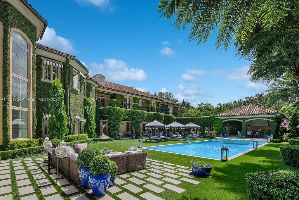 A $16 million masterpiece in Ponce Davis, Miami. This meticulously renovated residence offers the finest in luxury and refinement, from its grand foyer to its lavish master suite. Outdoors, al-fresco moments flourish with covered terraces, a pool/spa, and a summer kitchen.