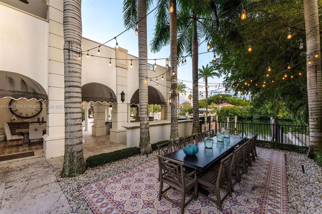 Immerse yourself in luxury and exclusivity at this captivating Mediterranean-style estate, nestled on the coveted Edgewater Drive in Coral Gables, FL. Boasting 180 feet of deep-water frontage, a rare 80-foot inlet slip, and direct bay access, this waterfront oasis offers unparalleled tranquility and recreational opportunities.