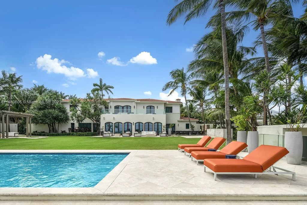 Experience the ultimate in luxury living at this magnificent beachfront compound in Golden Beach, FL. Featuring 10 bedrooms, 18 baths, and over 13,300 square feet of living space, this expansive estate offers stunning ocean views, multiple hosting areas, and resort-style amenities.