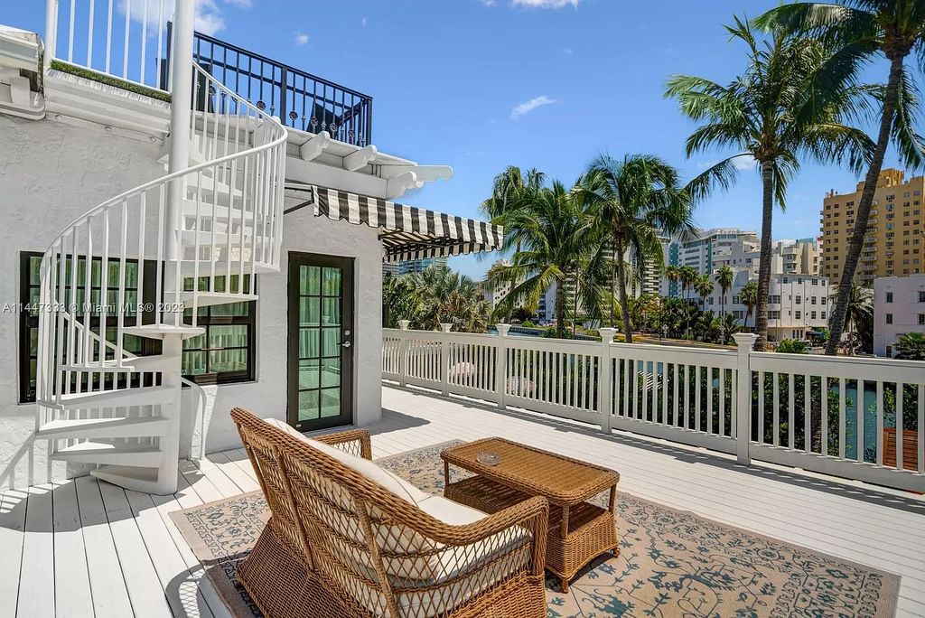 Discover this exquisite waterfront haven on Flamingo Drive, where timeless elegance meets modern luxury. Recently renovated to perfection, this spacious residence boasts an array of sophisticated features, including an oversized primary retreat, a heated saltwater pool, and a private dock. Experience resort-style living just minutes from the ocean, Sunset Harbour, and all that Miami Beach has to offer.