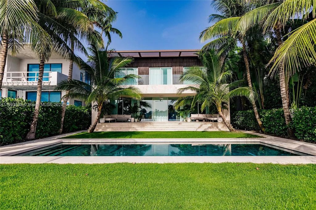 Immerse yourself in unparalleled luxury at this brand new, 5,393 sq ft waterfront masterpiece on Miami Beach's Rivo Alto Island. Featuring 6 bedrooms, 5.5 baths, breathtaking western views, and a smart-home system for effortless living, this fully furnished sanctuary is the epitome of coastal elegance.