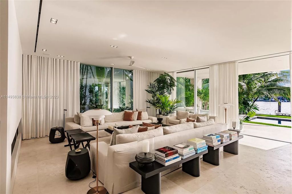 Immerse yourself in unparalleled luxury at this brand new, 5,393 sq ft waterfront masterpiece on Miami Beach's Rivo Alto Island. Featuring 6 bedrooms, 5.5 baths, breathtaking western views, and a smart-home system for effortless living, this fully furnished sanctuary is the epitome of coastal elegance.