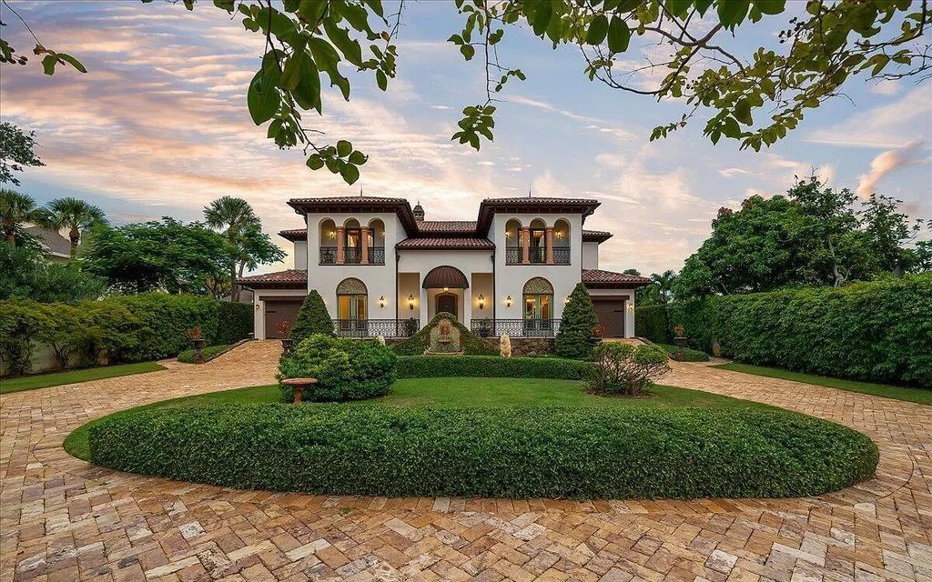 Own a piece of paradise! This 5300 SF Mediterranean masterpiece boasts 5 bedrooms, 6 baths, & unparalleled craftsmanship. From hand-cut limestone to a custom copper hood, no detail is overlooked. Don't miss your chance - this rare gem won't last long!