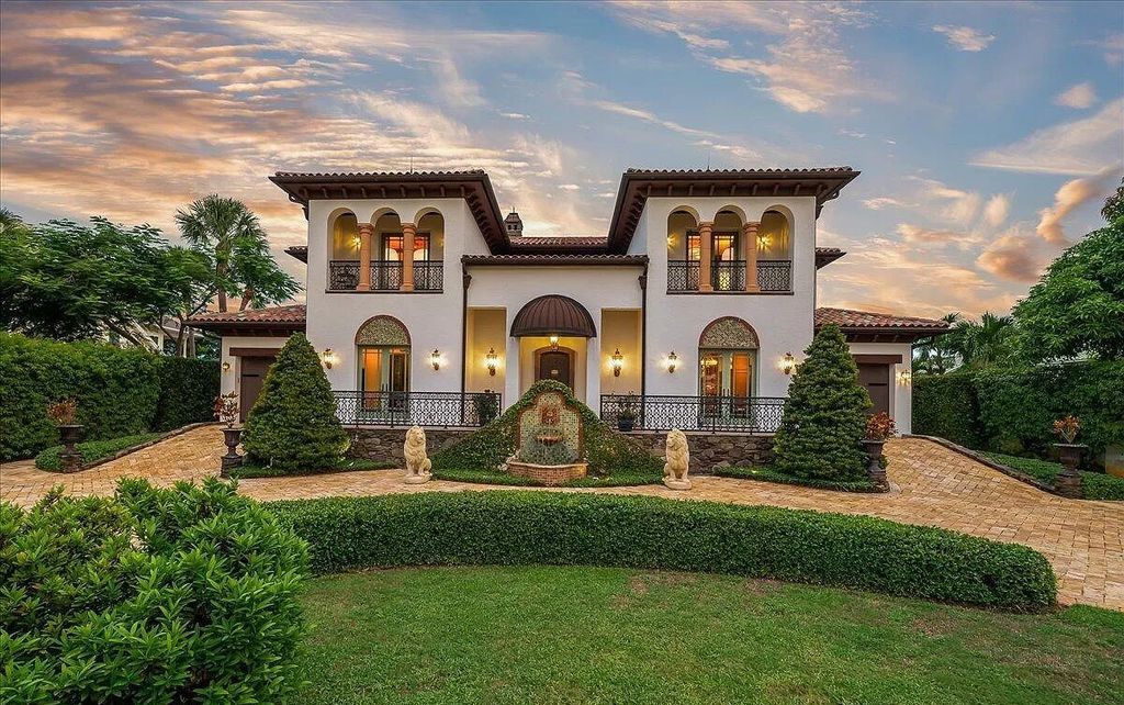 Own a piece of paradise! This 5300 SF Mediterranean masterpiece boasts 5 bedrooms, 6 baths, & unparalleled craftsmanship. From hand-cut limestone to a custom copper hood, no detail is overlooked. Don't miss your chance - this rare gem won't last long!