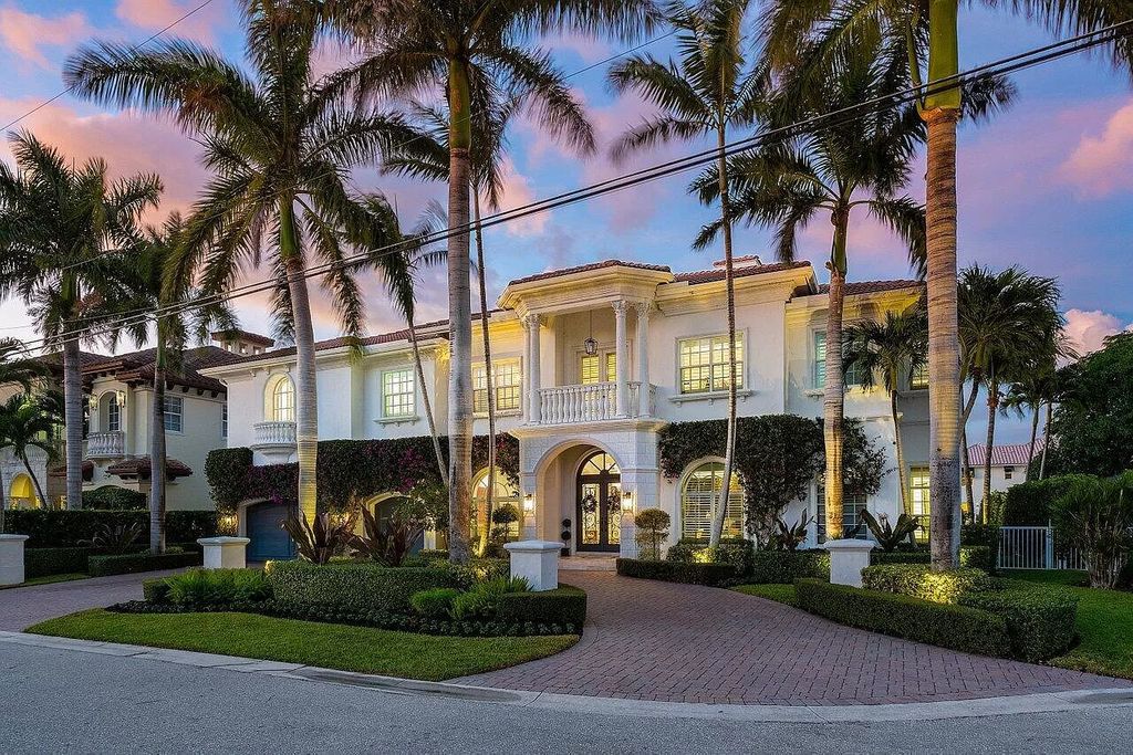 Experience the epitome of luxury living in this meticulously renovated 5-bedroom, 5.1-bathroom Delray Beach estate, boasting over 7,700 square feet of exquisite living space. Nestled within the prestigious waterfront community of Tropic Isle, this turnkey home is positioned on 100' of prime waterfront, offering unparalleled Intracoastal views and an unparalleled living experience.