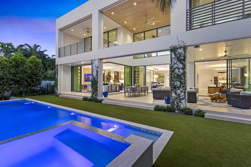 Dive into coastal living at this brand-new 5-bedroom masterpiece. Waterfront paradise with pool, dock and chic interiors steps from award-winning beaches and vibrant Delray Beach. Indoor/outdoor living redefined.