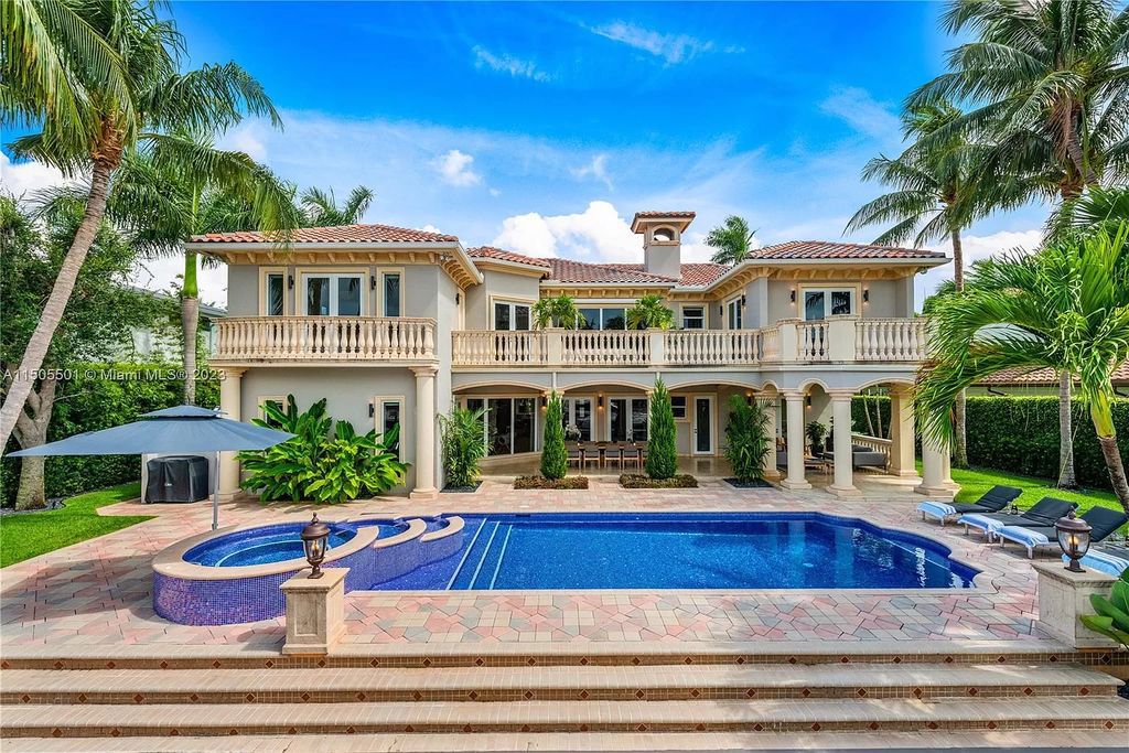 South Florida gem boasts resort-style pool, sun-drenched dock, A+ schools, vibrant walkability and morning sunrises/evening sunsets.