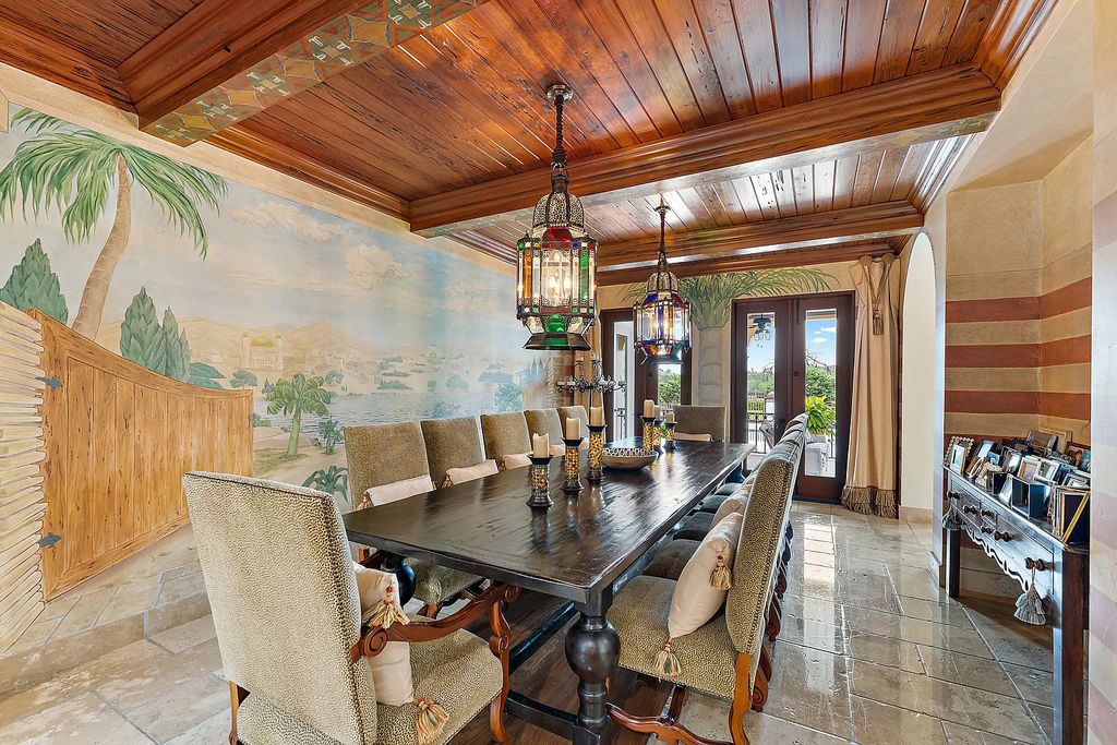 Experience ultimate waterfront living in this exquisite 5BR Palm Beach Gardens home. Exquisite Moroccan design, private dock, resort amenities and endless Intracoastal vistas. Don't miss out!