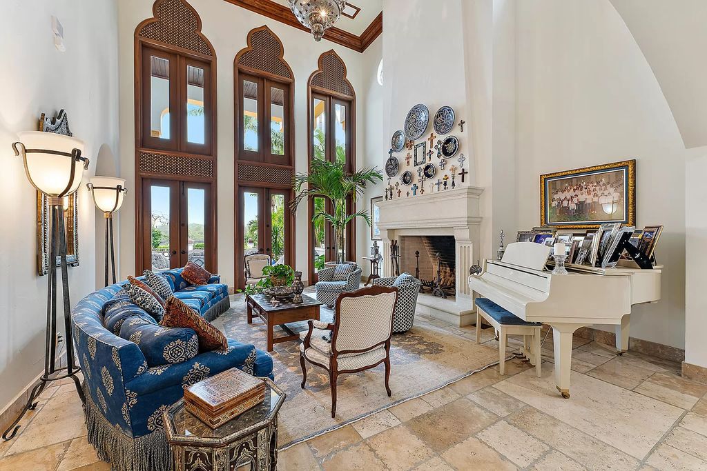 Experience ultimate waterfront living in this exquisite 5BR Palm Beach Gardens home. Exquisite Moroccan design, private dock, resort amenities and endless Intracoastal vistas. Don't miss out!