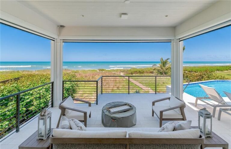 Private Beach Paradise: Modern Oceanfront Mansion on Hutchinson Island ...