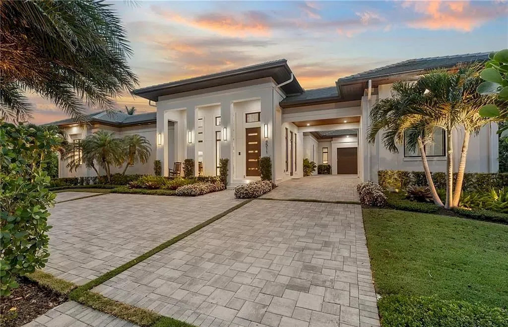 This $8,395,000 Home In Naples Features Custom Millwork And Elegant 