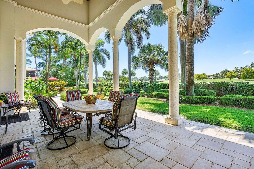 Boca Raton luxury awaits! Own a rare double-lot estate with pool, gourmet kitchen and dual master suites. Stunning golf course views in Royal Palm Yacht & Country Club.