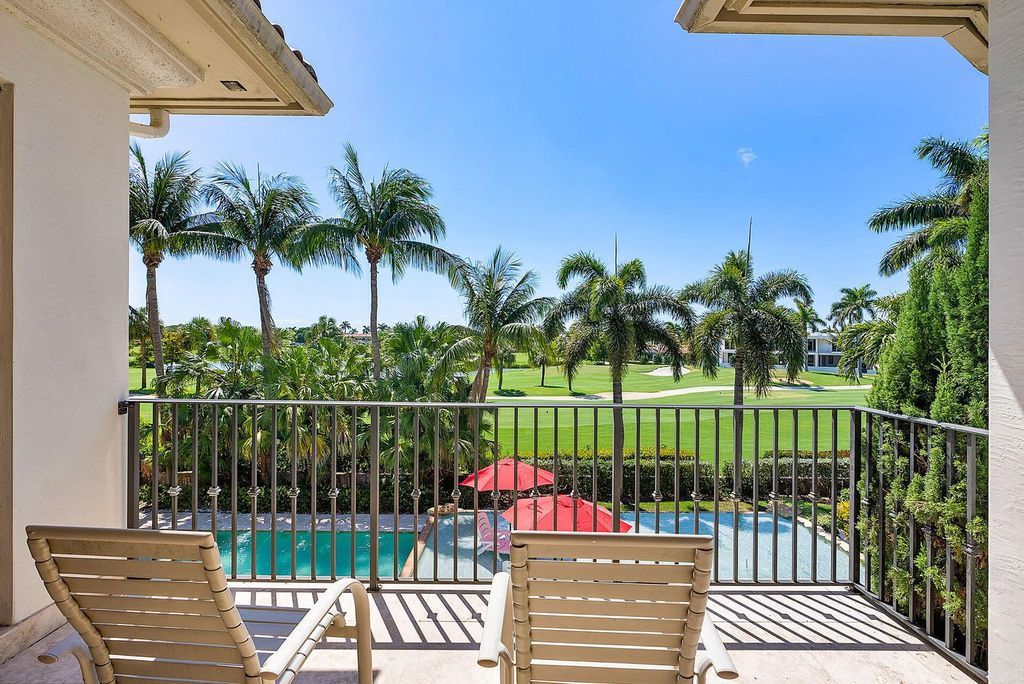 Boca Raton luxury awaits! Own a rare double-lot estate with pool, gourmet kitchen and dual master suites. Stunning golf course views in Royal Palm Yacht & Country Club.