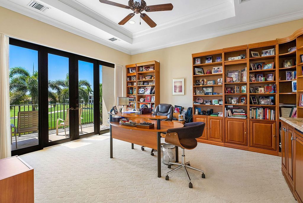 Boca Raton luxury awaits! Own a rare double-lot estate with pool, gourmet kitchen and dual master suites. Stunning golf course views in Royal Palm Yacht & Country Club.