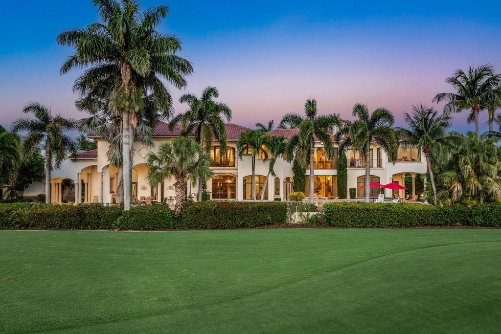 Boca Raton luxury awaits! Own a rare double-lot estate with pool, gourmet kitchen and dual master suites. Stunning golf course views in Royal Palm Yacht & Country Club.