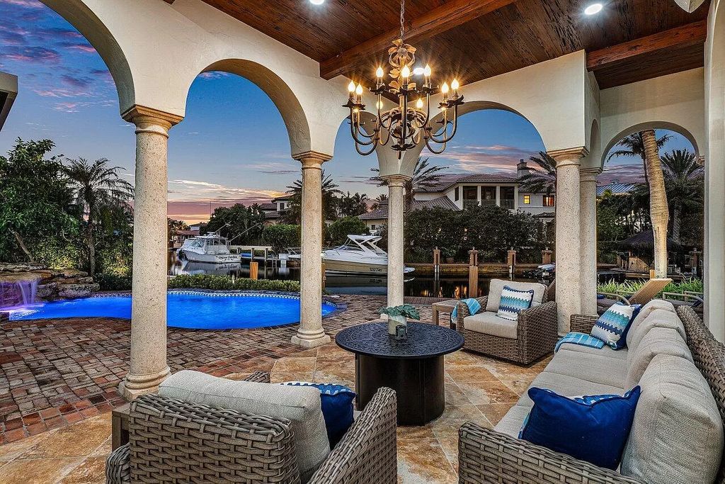 Discover an unparalleled lifestyle in this exquisite 6 bed, 7 bath Boca Raton estate. Nestled in the prestigious Golden Triangle, this waterfront property boasts breathtaking views, designer finishes, smart home technology, and deep water access. Indulge in world-class amenities, pristine beaches, and Mizner Park's vibrant atmosphere. This is Boca Raton living at its finest!