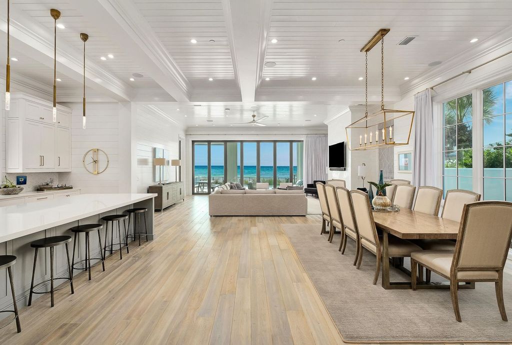 This meticulously crafted 7,650 square feet estate boasts private beach access, a resort-style pool, an elevator, and breathtaking Gulf views. Nestled on the coveted east end of 30A, enjoy proximity to Rosemary Beach, Alys Beach, and Kaiya. Unwind in unparalleled luxury and explore the best of 30A!