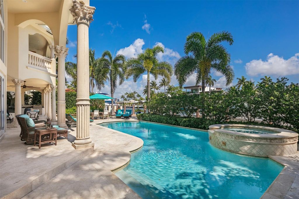 Discover opulence in this stunning 7 bed/7.5 bath Harbor Beach estate. Enjoy breathtaking water views, a gourmet kitchen, luxurious amenities, and quick ocean access. Experience the epitome of waterfront living with this meticulously maintained home, just minutes from the beach and Fort Lauderdale airport.