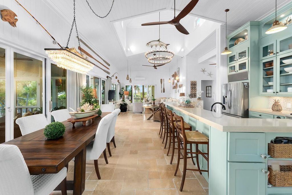 Seeking a one-of-a-kind escape? Howell Key, a turnkey 9.69-acre island paradise, awaits! This off-grid oasis boasts a 5-bedroom immaculate home, saltwater pool, guest house, helipad. Direct ocean access, proximity to Looe Key Sanctuary, and a second ROGO-exempt permit for your dream home make this the ultimate investment opportunity. Live your island dream or create an unforgettable vacation rental experience.