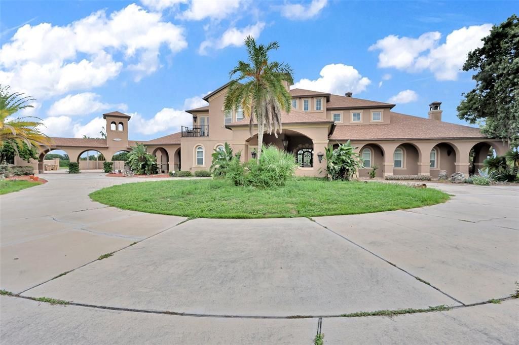 Indulge in unparalleled luxury with this magnificent 20,000 square feet mansion nestled on 16 acres. Boasting a private lake, stunning grounds, world-class amenities, and prime location near Disney and Clermont, this estate offers an extraordinary lifestyle. Experience opulence, tranquility, and endless possibilities.