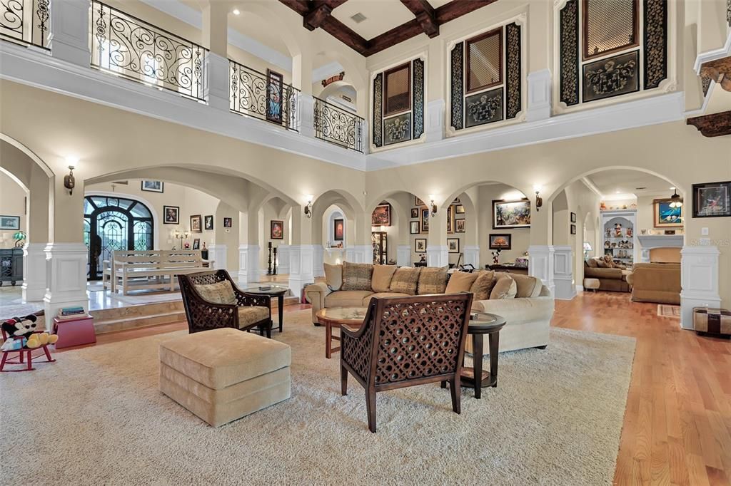 Indulge in unparalleled luxury with this magnificent 20,000 square feet mansion nestled on 16 acres. Boasting a private lake, stunning grounds, world-class amenities, and prime location near Disney and Clermont, this estate offers an extraordinary lifestyle. Experience opulence, tranquility, and endless possibilities.