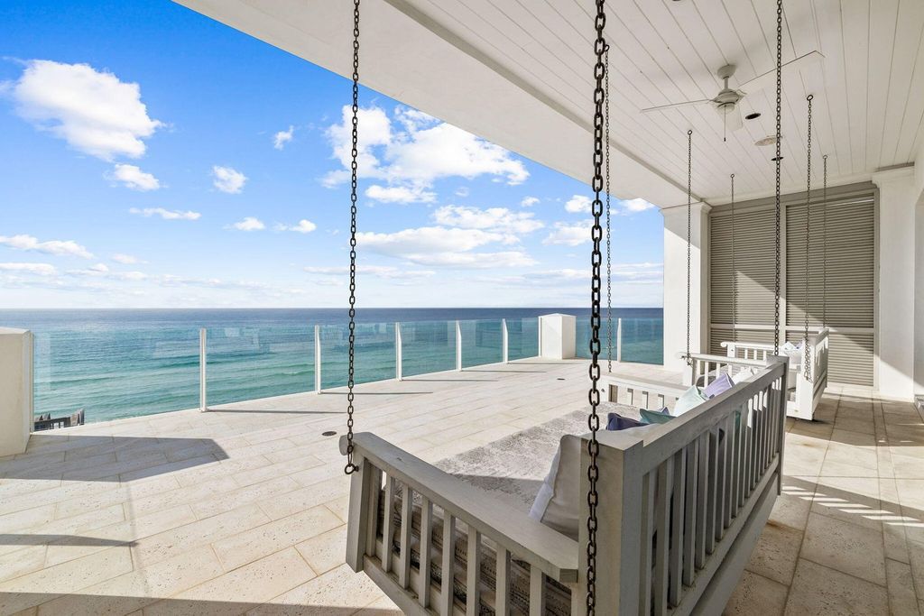 Unwind in beachfront bliss at this stunning 8-bedroom residence in Inlet Beach. Enjoy breathtaking ocean views, a private pool, gourmet kitchen, and multiple terraces. Perfect for family gatherings and unforgettable vacations!